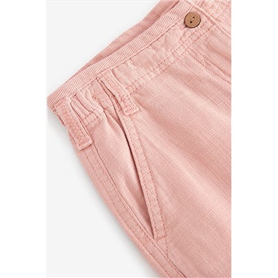 Pink Linen Cargo Trousers (3-16yrs)