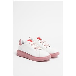 Zapatillas con plataforma Blanco y rosa