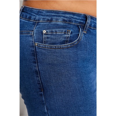 Синие эластичные джинсы скинни с высокой талией TBBSS22JE00007