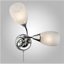 Настенный светильник со стеклянными плафонами
                     Eurosvet  2275/2 хром