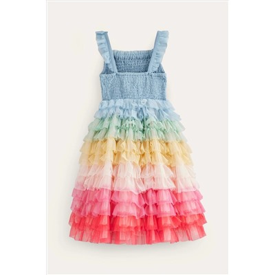 Boden Rainbow Skirt Tulle Dress