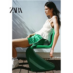Женские короткие спортивные шорты с эластичным поясом на шнурке Zar*a