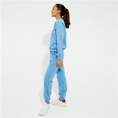 Костюм женский (свитшот, брюки) MINAKU: Casual Collection цвет голубой, размер 42