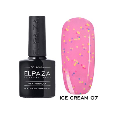 Гель лак для ногтей 10 мл. ELPAZA ICE CREAM №7