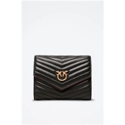 Cartera de piel Compact Negro