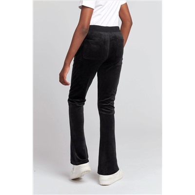 Juicy Couture Girls Diamante Bootcut Black Joggers