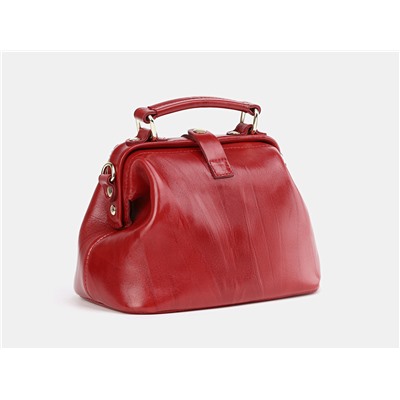 Красная кожаная женская сумка из натуральной кожи «W0013 Red»