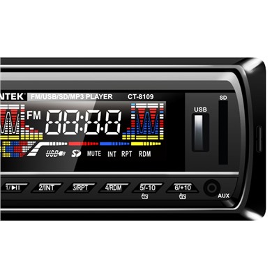 Автомагнитола Centek СТ-8109 <4х50 Вт> SD/MMC/USB, MP3, цветной LED, память 18 станций