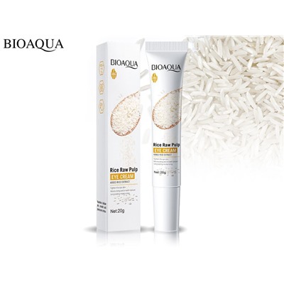 Крем для кожи вокруг глаз с экстрактом риса Bioaqua Rice Raw Pulp Eye Cream, 20мл