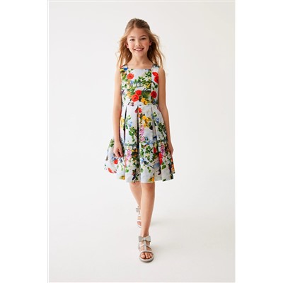 Baker by Ted Baker Multi Floral Sparkly Jacquard Dress