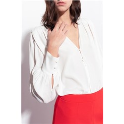 Blusa de seda - Blanco