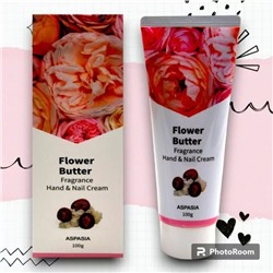 ASPASIA Крем для рук и ногтей с цветочными экстрактами Flower Butter Hand & Nail Cream, 100 г