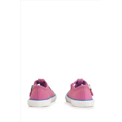 Start Rite Pink Anchor Washable Canvas T-Bar Summer Trainers