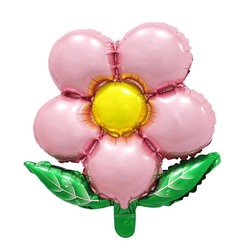 Шар фольгированный 20" «Цветок», с клапаном, цвет розовый