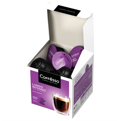 Кофе в капсулах COFFESSO "Lungo Intenso" для кофемашин Dolce Gusto, 16 порций, 102153