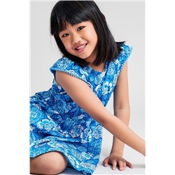 Monsoon Blue Heritage Fruit Print Dress