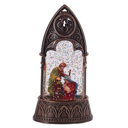 Фигурка декор в стекл шаре "Рождество" (подсвет, AAAх2 н/п) L8 W4 H16,5 см
