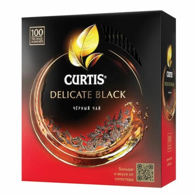 Чай CURTIS "Delicate Black" черный, 100 пакетиков в конвертах по 1,7 г, 101014