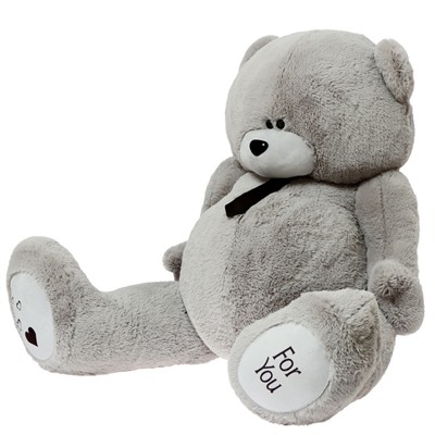 Мягкая игрушка «Мишка Дедди», цвет серый, 190 см