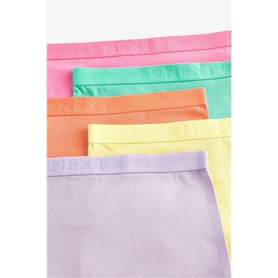 Bright Heart Elastic Shorts 5 Pack (2-16yrs)