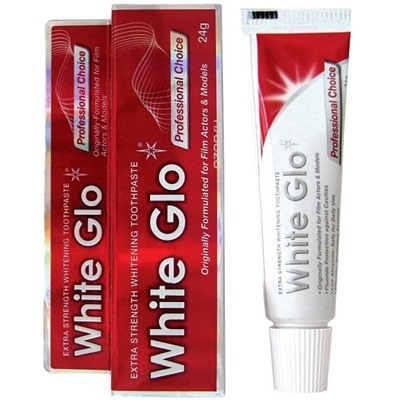 Зубная паста отбеливающая профессиональный выбор 24 гр WHITE GLO
