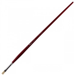 Кисть Щетина, плоская, №3, длинная ручка, дерево Creative Pinax 104003