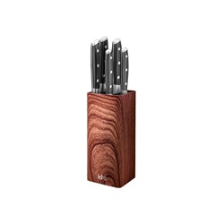 LR05-102 LARA <Wood> Подставка для ножей универсальная <квадрат> Soft touch
