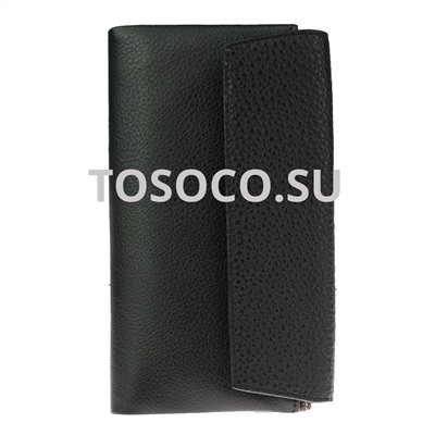 14 9920-2 black кошелек GENUINE LEATHER натуральная кожа 9х19х2