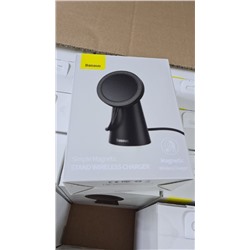 Беспроводная зарядка Baseus Simple Magnetic Stand Wireless Charger (CCJJ000001) - Black