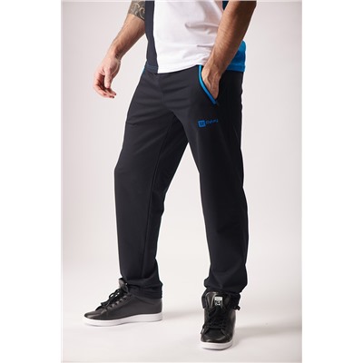 Спортивные брюки М-1222: Тёмно-синий / Ярко-синий