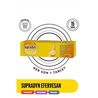 Supradyn Koenzim Q10 15 Efervesan Tablet  Adet VİS-ERD-179