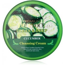 DEOPROCE PREMIUM CLEAN & DEEP CUCUMBER CLEANSING CREAM Очищающий крем для лица с экстрактом огурца 300г