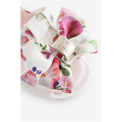 Baker by Ted Baker Baby Girls Floral Bow Padders White Sandals