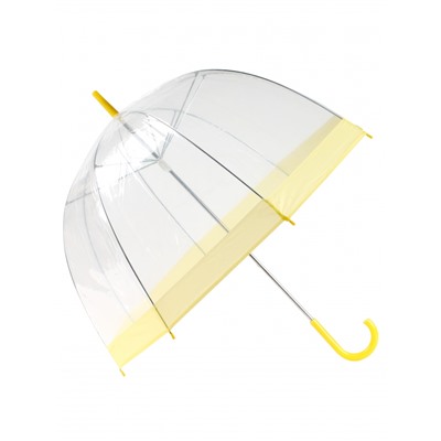 Зонт прозрачный купол желтый   /  Артикул: 94862