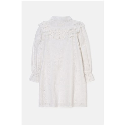 Angel & Rocket Amelie Broderie White Shirt Dress