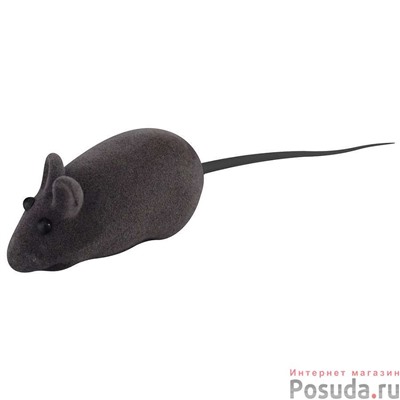 Игрушка-пищалка для кошек "Мышка". Размер 13х2х3 см. 2цв NEW арт. MD-VL40-100