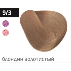 OLLIN color 9/3 блондин золотистый 100мл перманентная крем-краска для волос