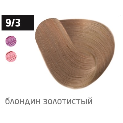 OLLIN color 9/3 блондин золотистый 100мл перманентная крем-краска для волос