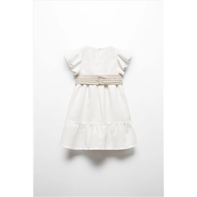 Mango Belt Linen Dress