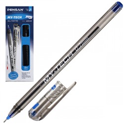 Ручка масляная, пишущий узел 0,7 мм, игольчатая, цвет чернил синий MY-TECH Pensan 2240/480210