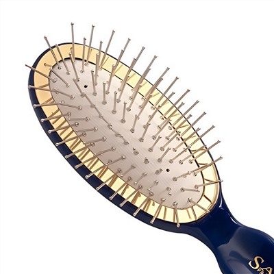 Salon Расчёска массажная для волос мини, металлические зубцы 338-62022