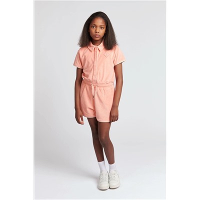 Juicy Couture Girls Pink Towelling Playsuit