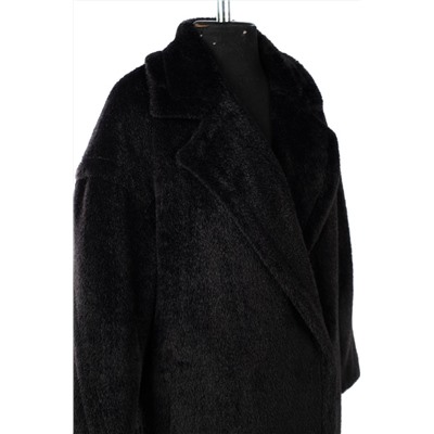 02-3142 Пальто женское утепленное Ворса черный