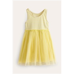 Boden Jersey Tulle Mix Dress