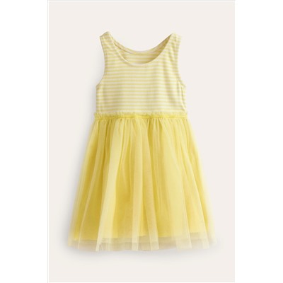 Boden Jersey Tulle Mix Dress