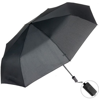 Зонт компактный женский черный механический