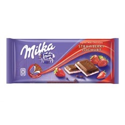 Милка Strawberry yogurt (Клубника/йогурт) 100 гр.