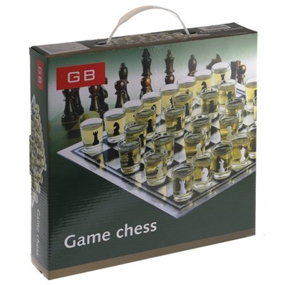 Игра настольная (питейная) "Шахматы", L27 W27 H4 см