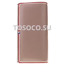 g-1003-6 pink  кошелек натуральная кожа и экокожа 9х19х2