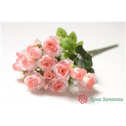 Искусственные цветы, Ветка в букете бутон роз 15 гол (1010237)